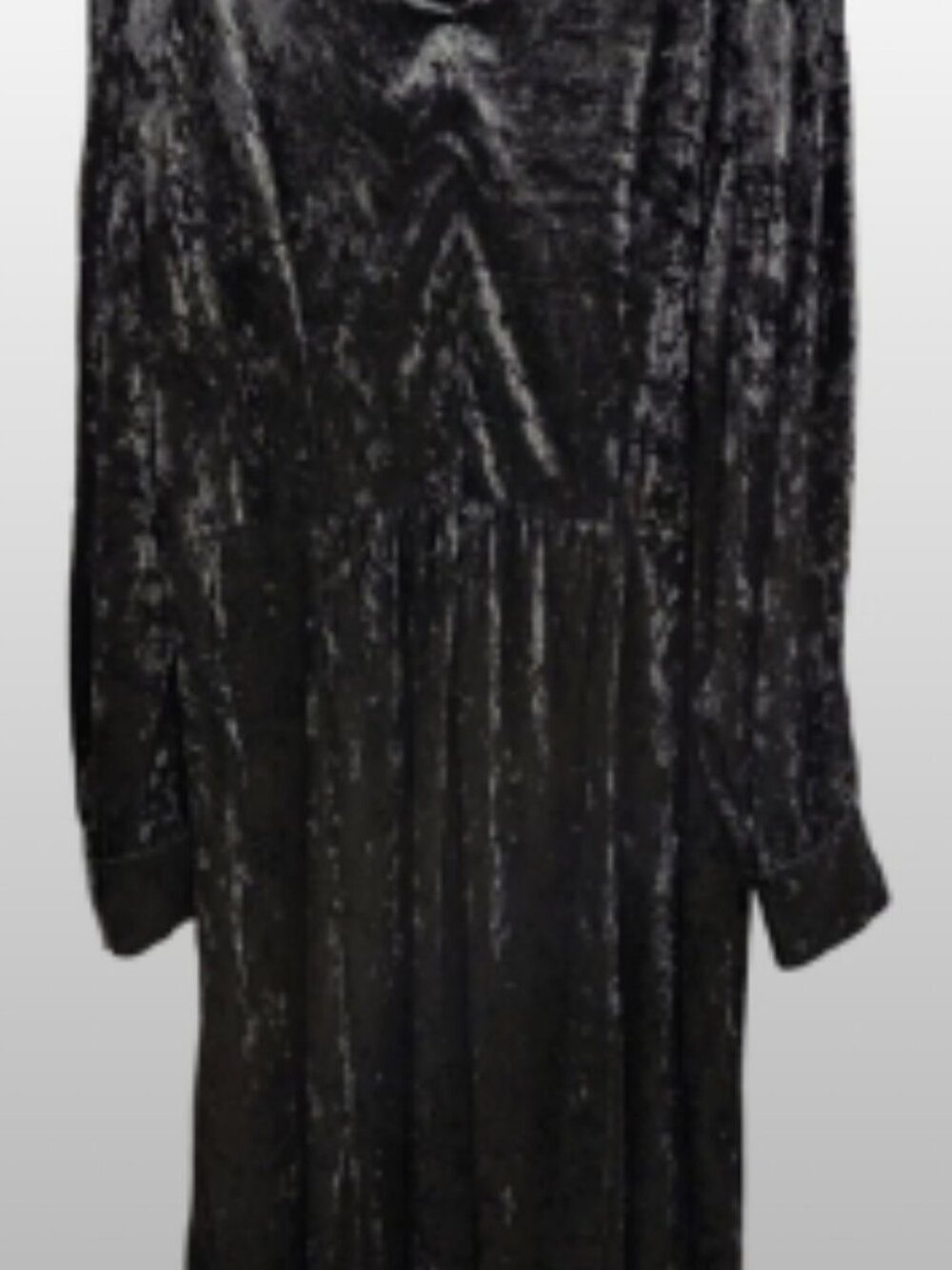 BLACK VELVET DRESS - Picture 4 of 5